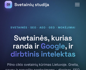 Paslaugos verslui - Kuriu svetaines, kurias randa Google ir Ai (Geo) - 1